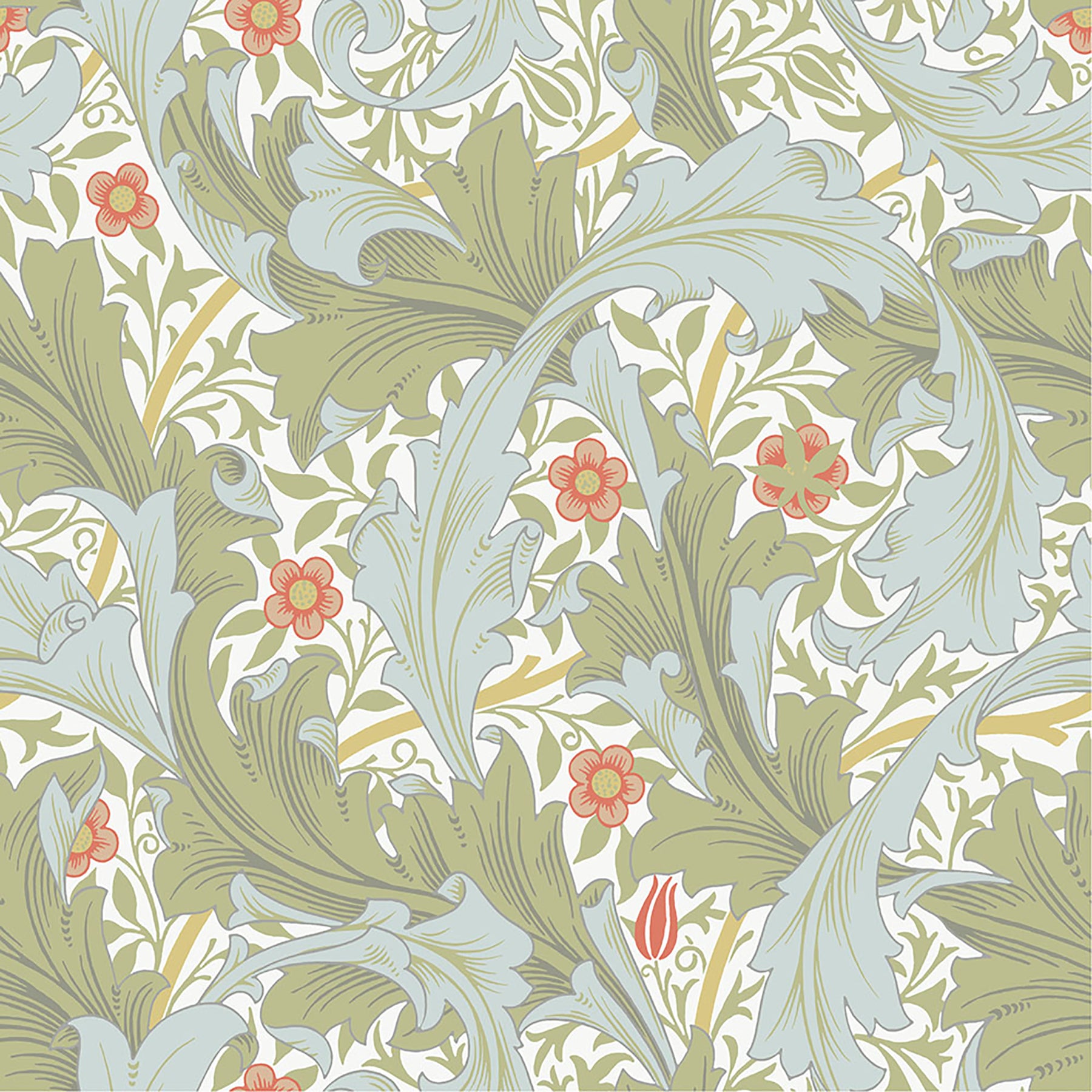 A-Street Prints Granville Olive Leafy Vine Wallpaper, 20.9-in by 33-ft