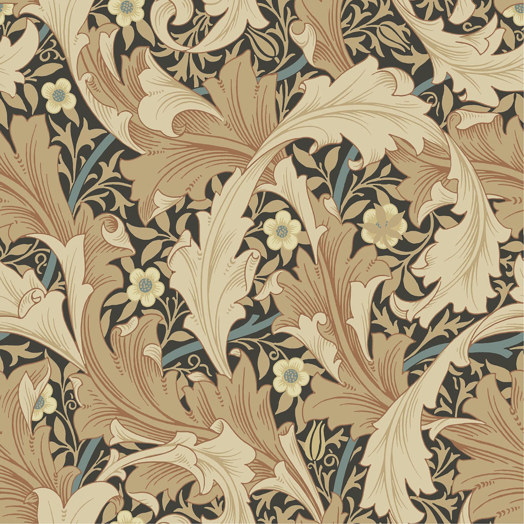 A-Street Prints Granville Apricot Leafy Vine Wallpaper, 20.9-in by 33-ft