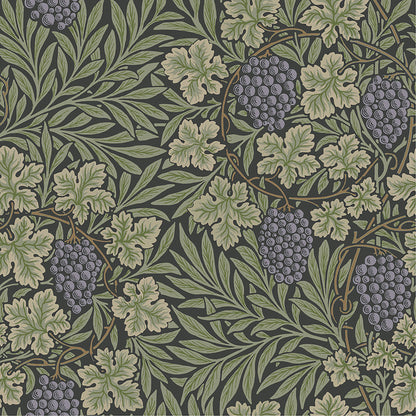 A-Street Prints Vine Green Woodland Fruits Wallpaper, 20.9-in by 33-ft