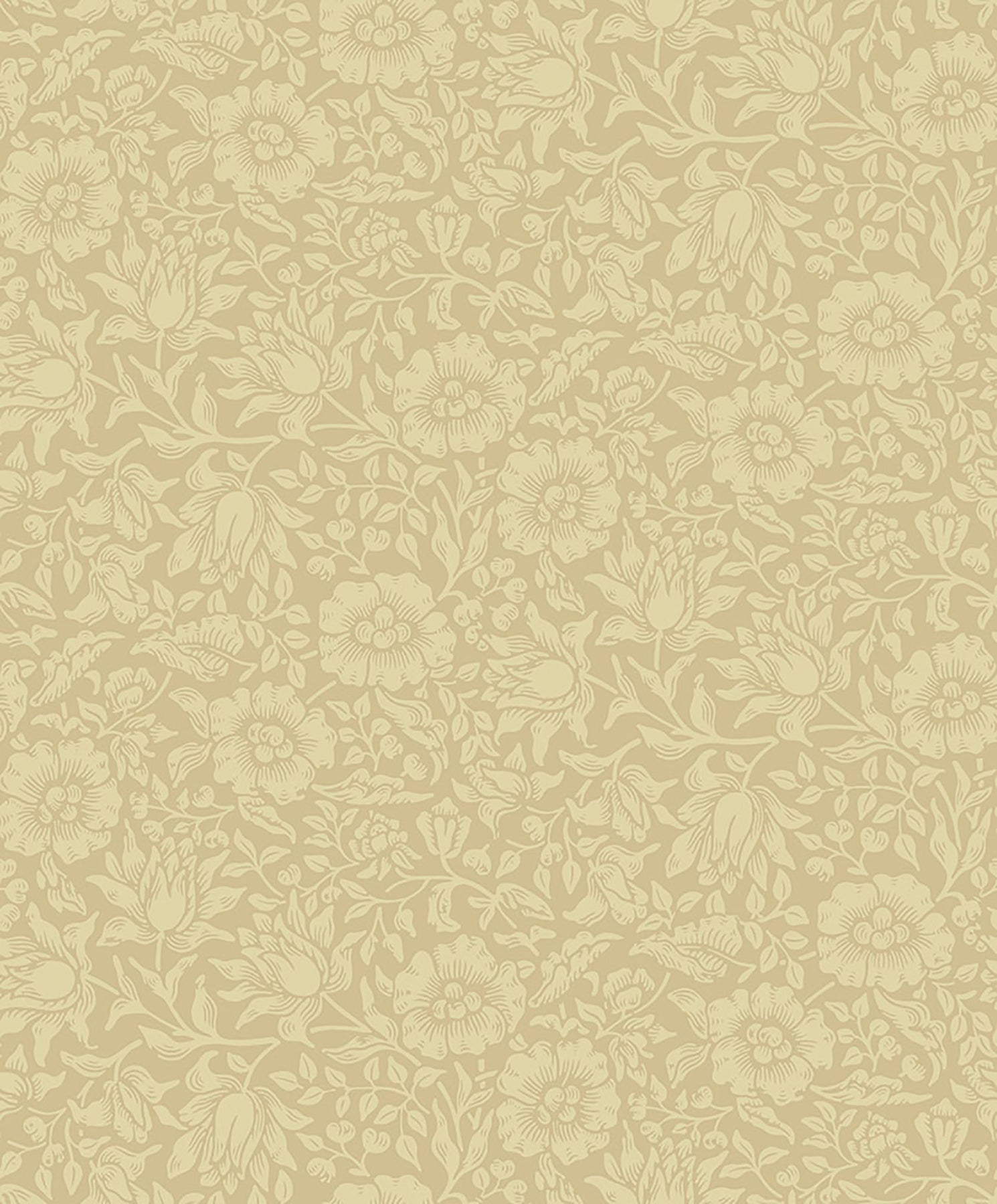 A-Street Prints Mallow Butter Floral Vine Wallpaper, 20.9-in by 33-ft