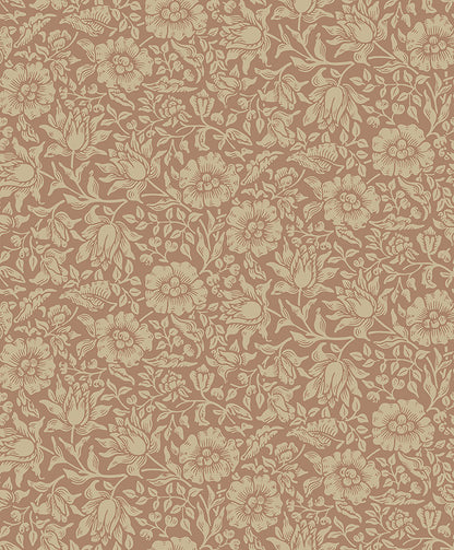 A-Street Prints Mallow Rose Floral Vine Wallpaper, 20.9-in by 33-ft