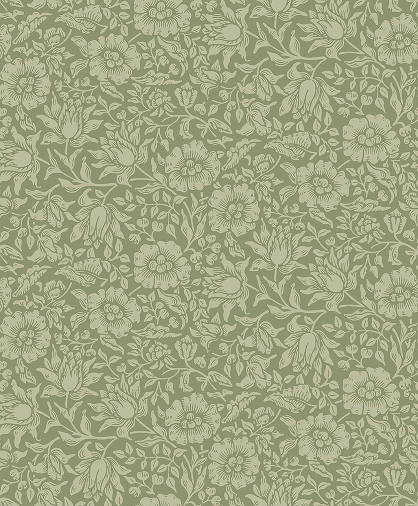 A-Street Prints Mallow Green Floral Vine Wallpaper, 20.9-in by 33-ft