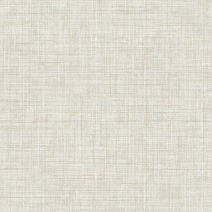 Advantage Tuckernuck Neutral Faux Linen Wallpaper, 20.5-in by 33-ft