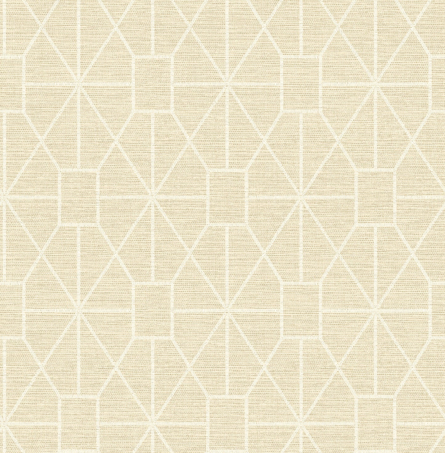 Advantage Stevenson Natural Trellis Wallpaper, 20.5-in by 33-ft