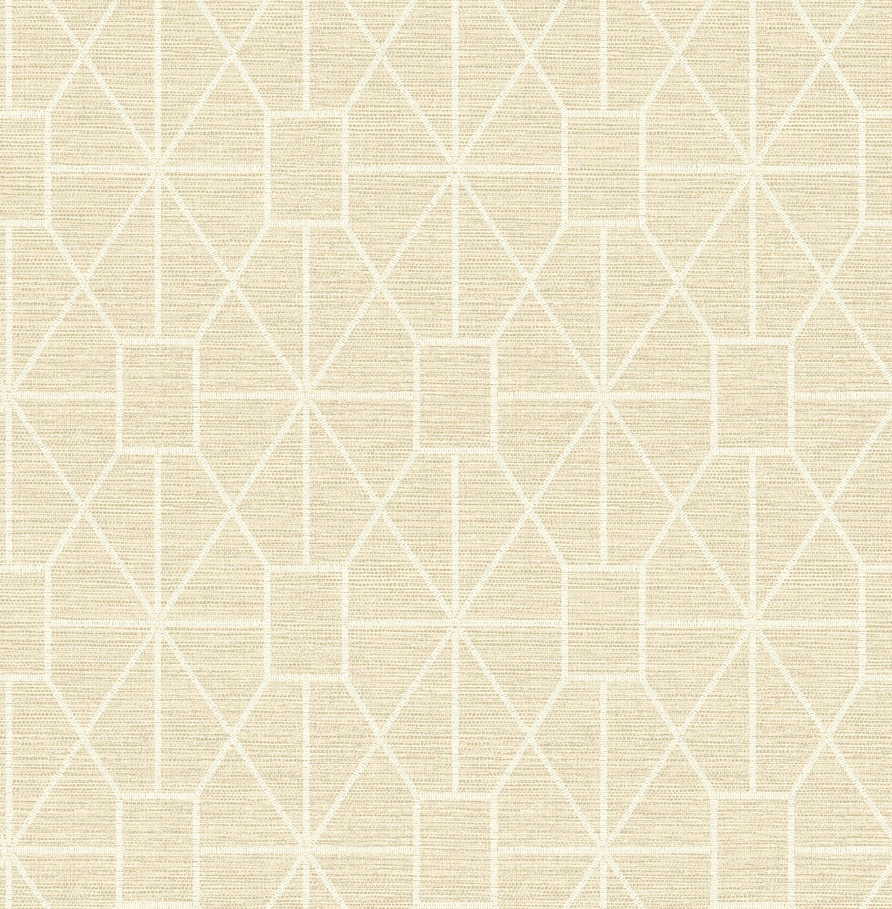 Advantage Stevenson Natural Trellis Wallpaper, 20.5-in by 33-ft