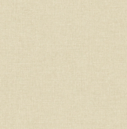 Advantage Eunice Brown Linen Wallpaper, 20.5-in by 33-ft