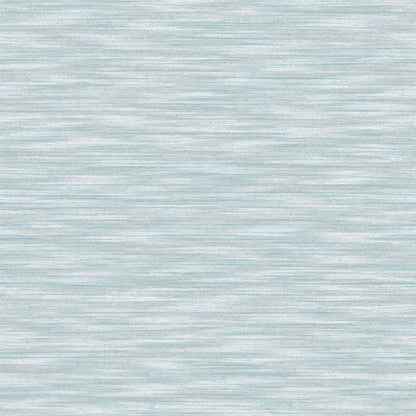 Advantage Benson Light Blue Faux Fabric Wallpaper, 20.5-in by 33-ft