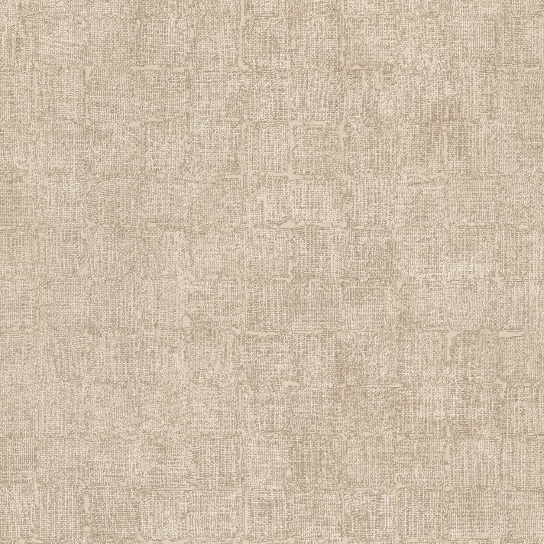 Advantage Blocks Beige Checkered Wallpaper, 20.5-in by 33-ft