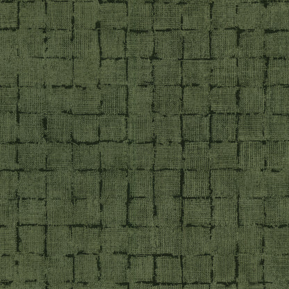 Advantage Blocks Olive Checkered Wallpaper, 20.5-in by 33-ft