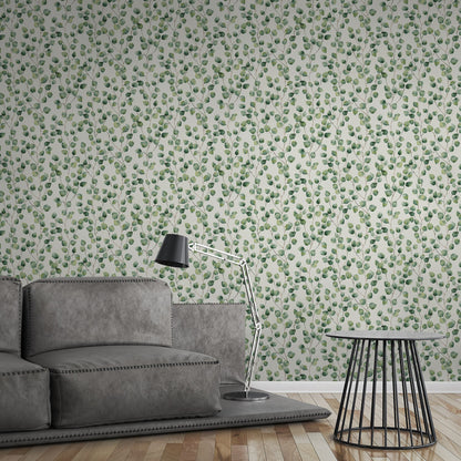 AS Creation Hedera Green Painterly Vine Wallpaper, 20.9-in by 33-ft