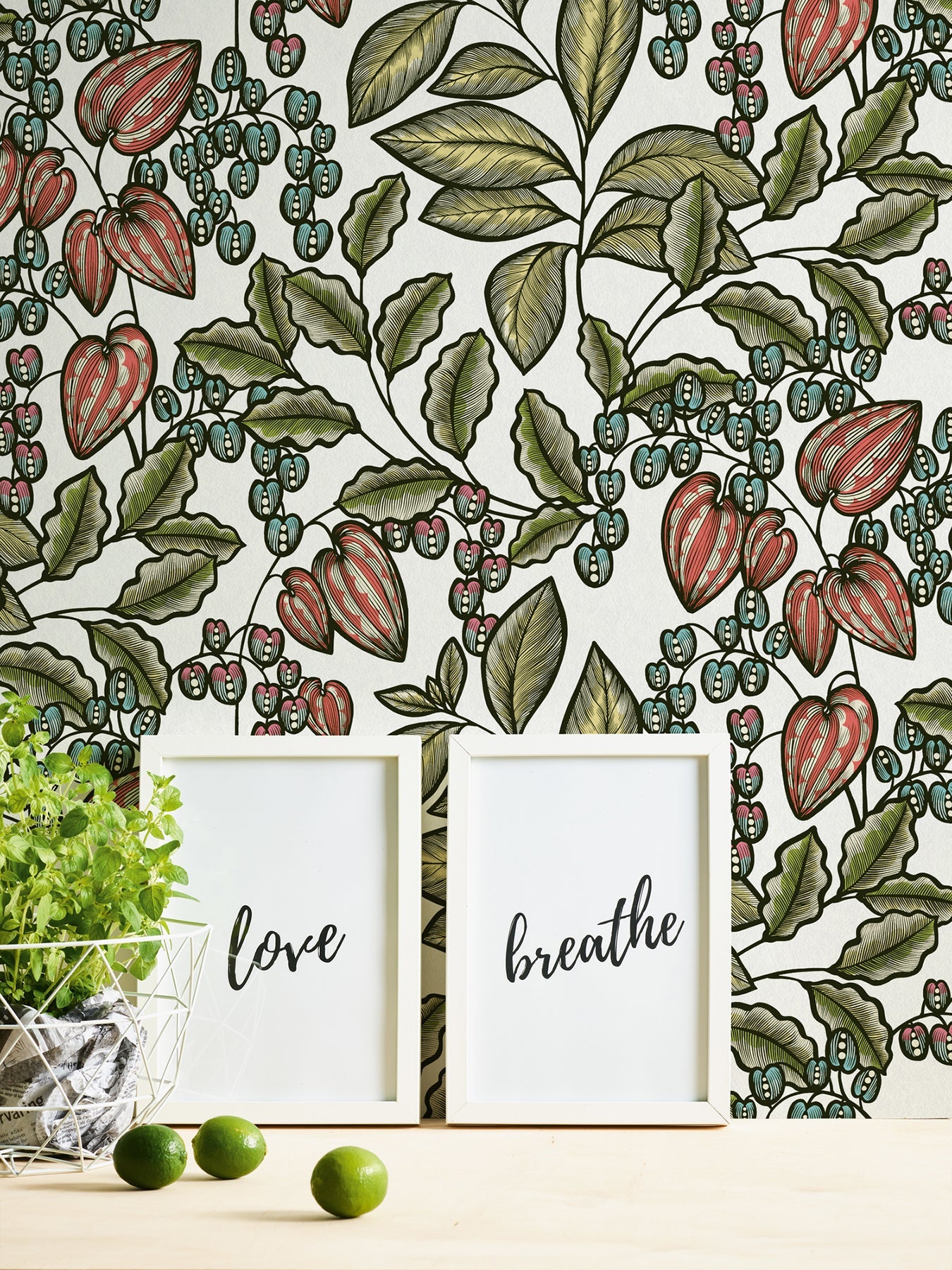 AS Creation Leif White Vine Trail Wallpaper, 20.9-in by 33-ft