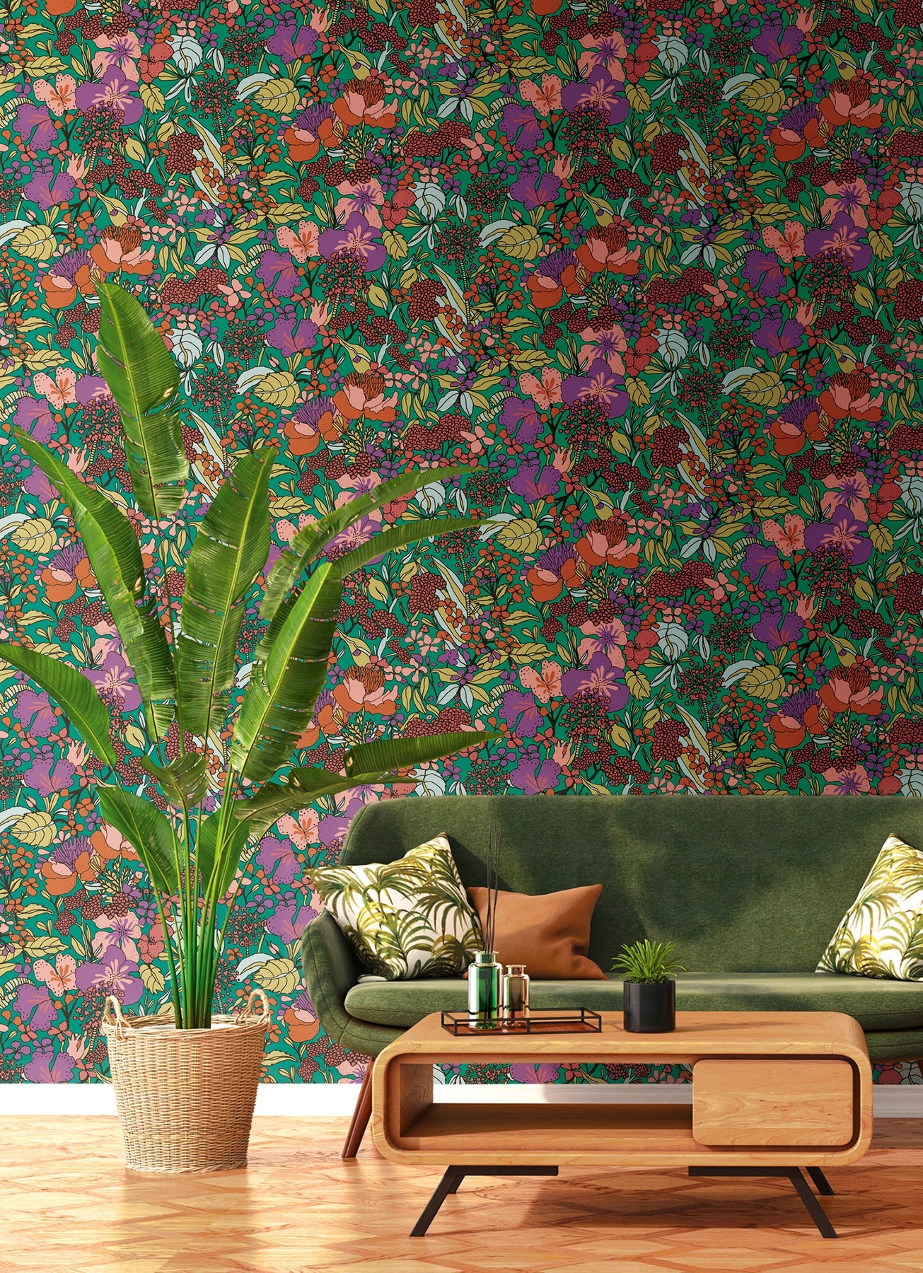 AS Creation Zetta Multicolor Floral Riot Wallpaper, 20.9-in by 33-ft