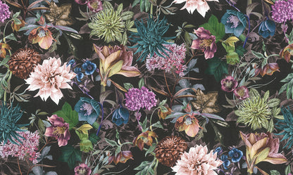 AS Creation Althea Black Flower Garden Wallpaper, 20.9-in by 33-ft