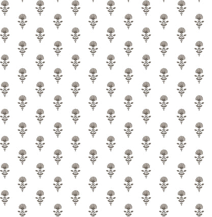 A-Street Prints Libby Stone Mini Floral Wallpaper, 20.5-in by 33-ft