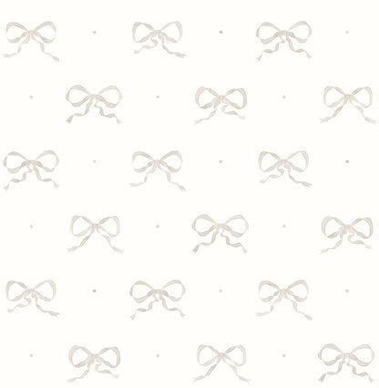 A-Street Prints Emma Stone Large Bow Wallpaper, 20.5-in by 33-ft