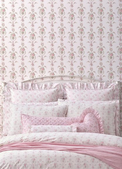 A-Street Prints Rose Cheeks Party Pink Floral Cluster Wallpaper, 20.5-in by 33-ft