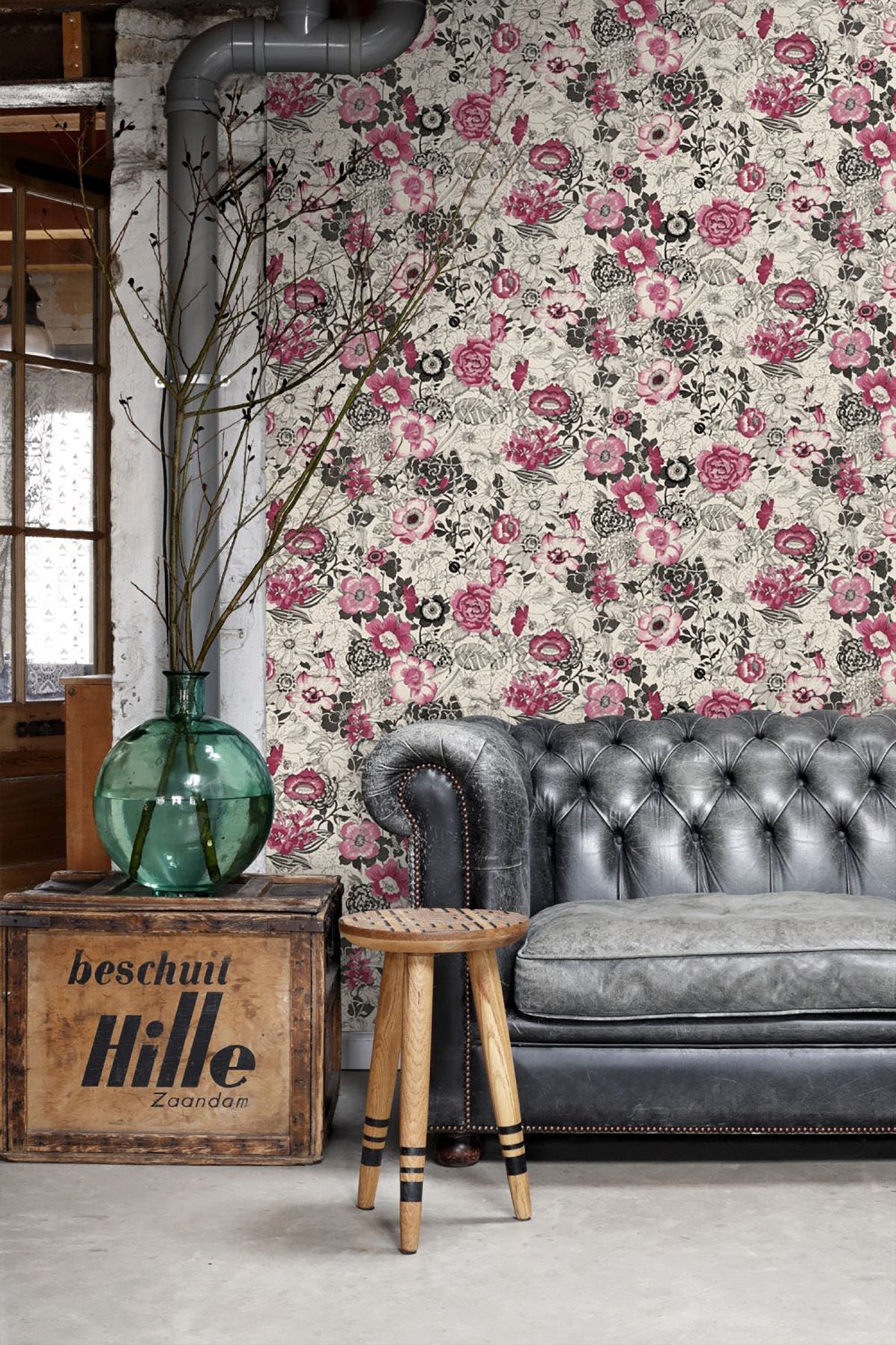 ESTA Home Penny Pink Floral Wallpaper, 20.5-in by 33-ft