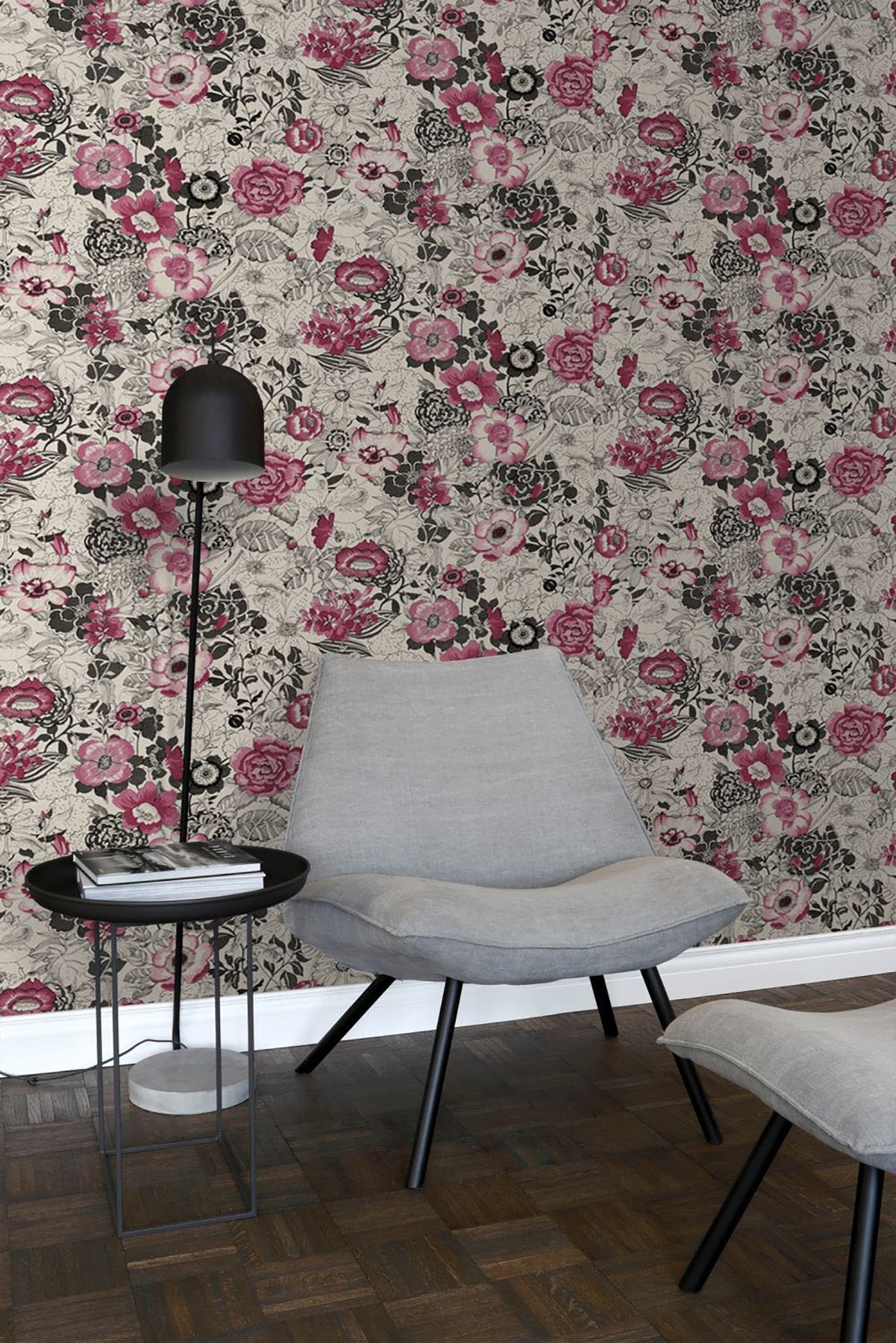 ESTA Home Penny Pink Floral Wallpaper, 20.5-in by 33-ft