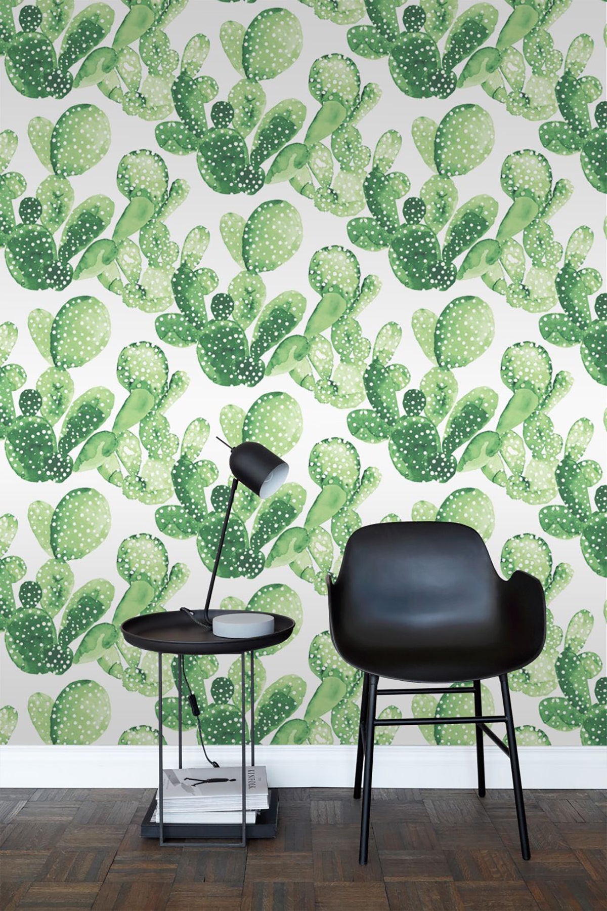 ESTA Home Mimi Green Cactus Wallpaper, 20.5-in by 33-ft