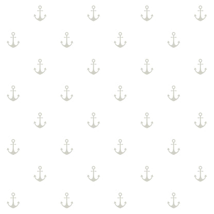 ESTA Home Morton Grey Anchors Wallpaper, 20.5-in by 33-ft