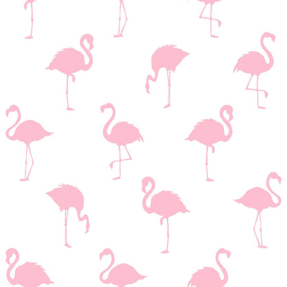 ESTA Home Lovett Pink Flamingo Wallpaper, 20.5-in by 33-ft