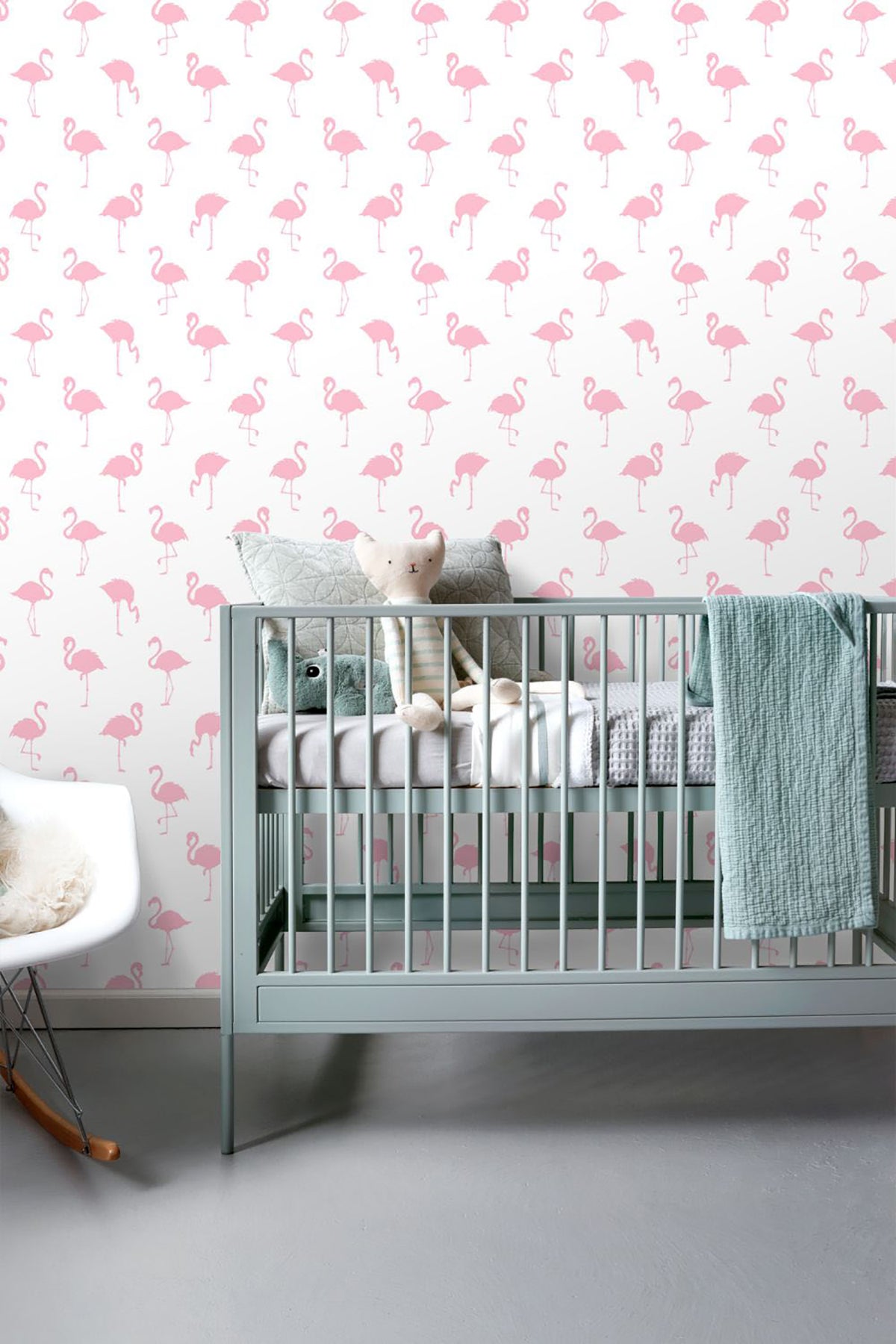 ESTA Home Lovett Pink Flamingo Wallpaper, 20.5-in by 33-ft