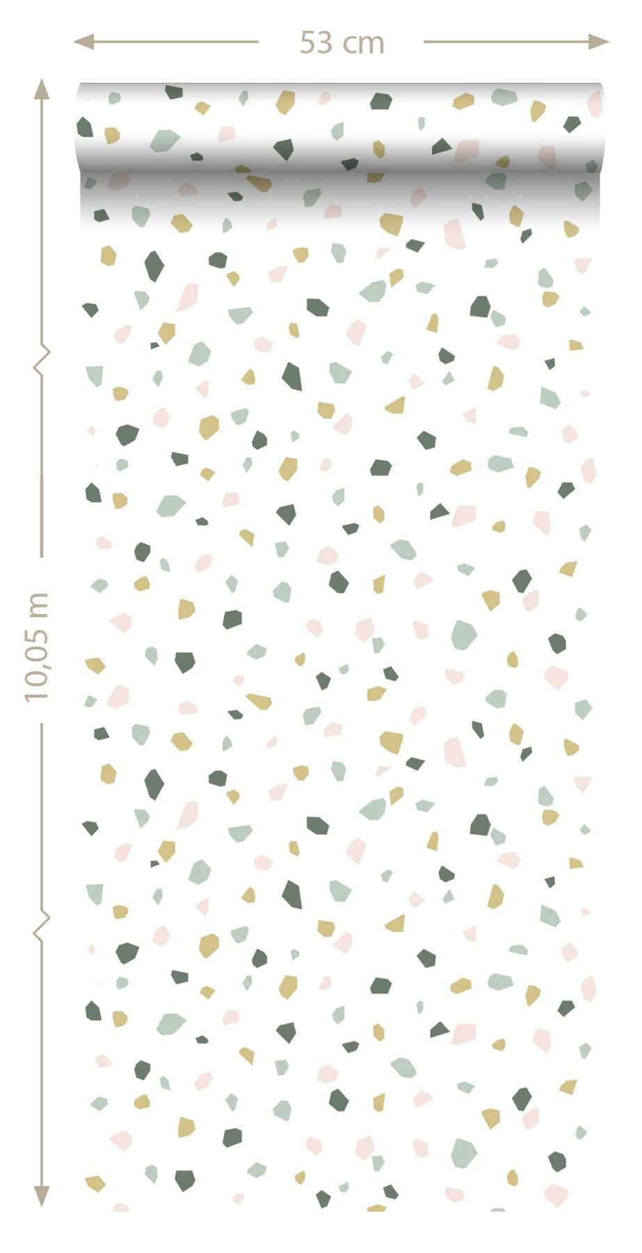 ESTA Home Confetti Pastel Terrazzo Wallpaper, 20.9-in by 33-ft