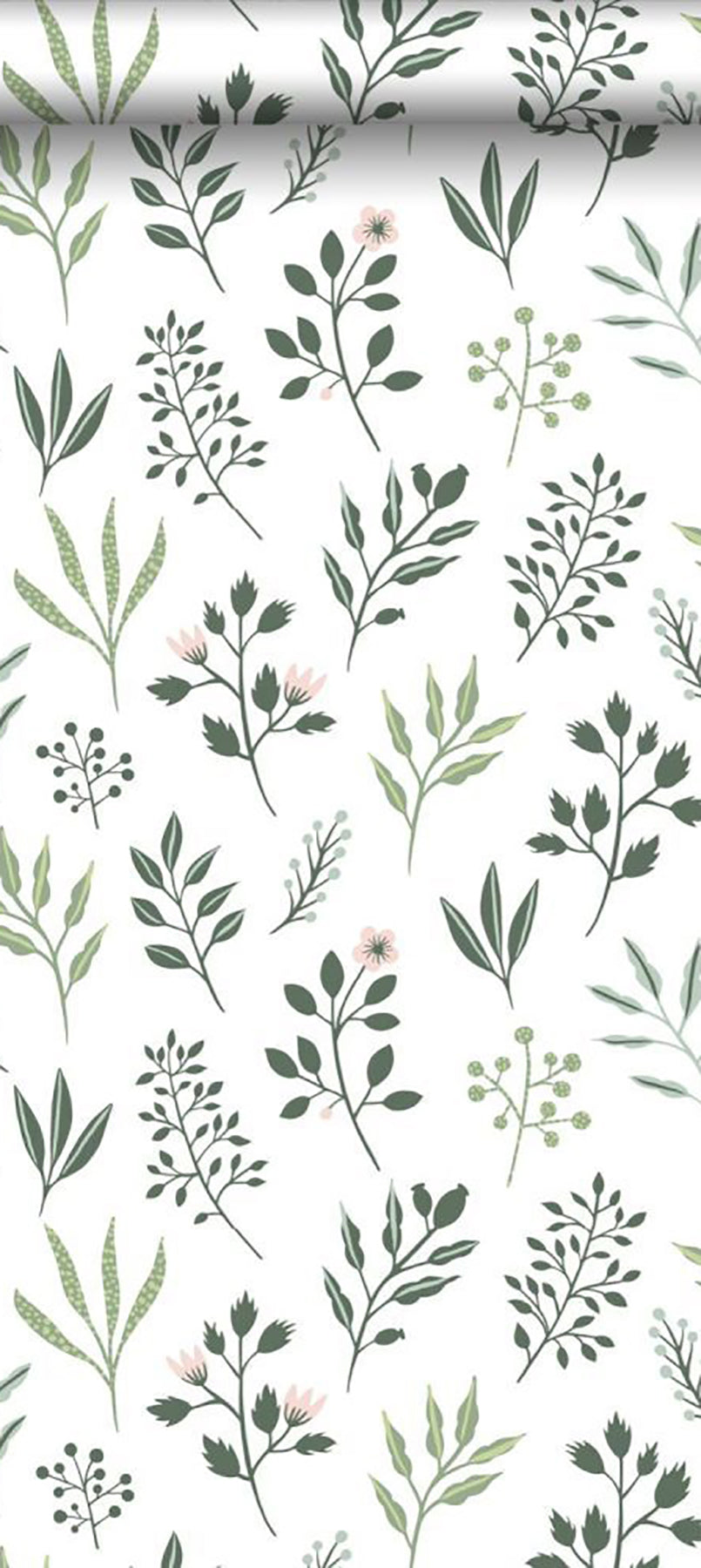 ESTA Home Cynara White Scandinavian Floral Wallpaper, 20.9-in by 33-ft