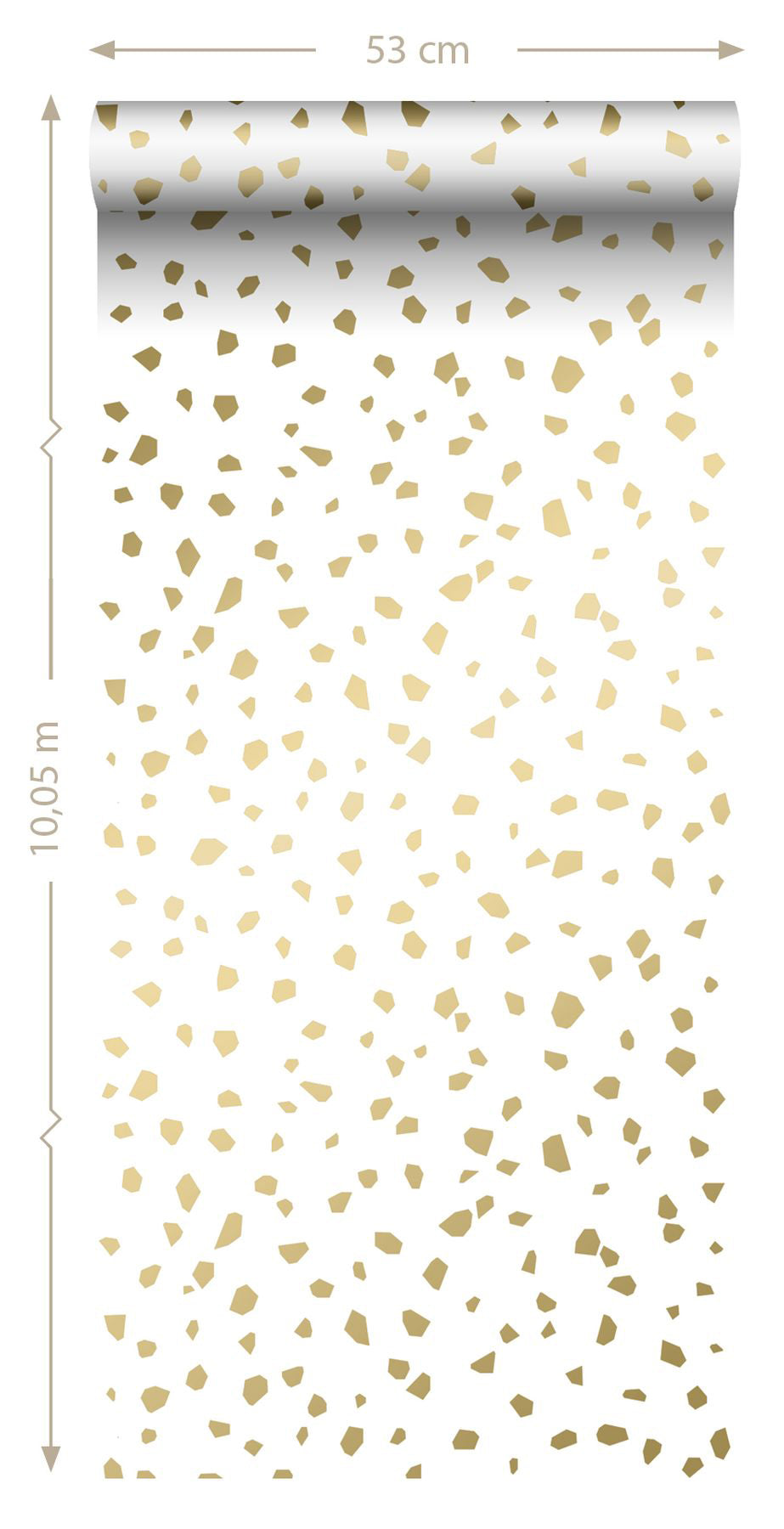 ESTA Home Confetti Gold Terrazzo Wallpaper, 20.9-in by 33-ft