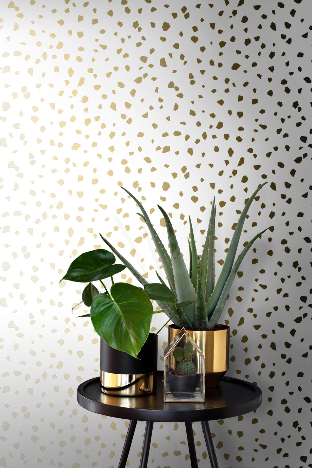 ESTA Home Confetti Gold Terrazzo Wallpaper, 20.9-in by 33-ft