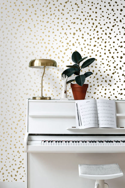 ESTA Home Confetti Gold Terrazzo Wallpaper, 20.9-in by 33-ft