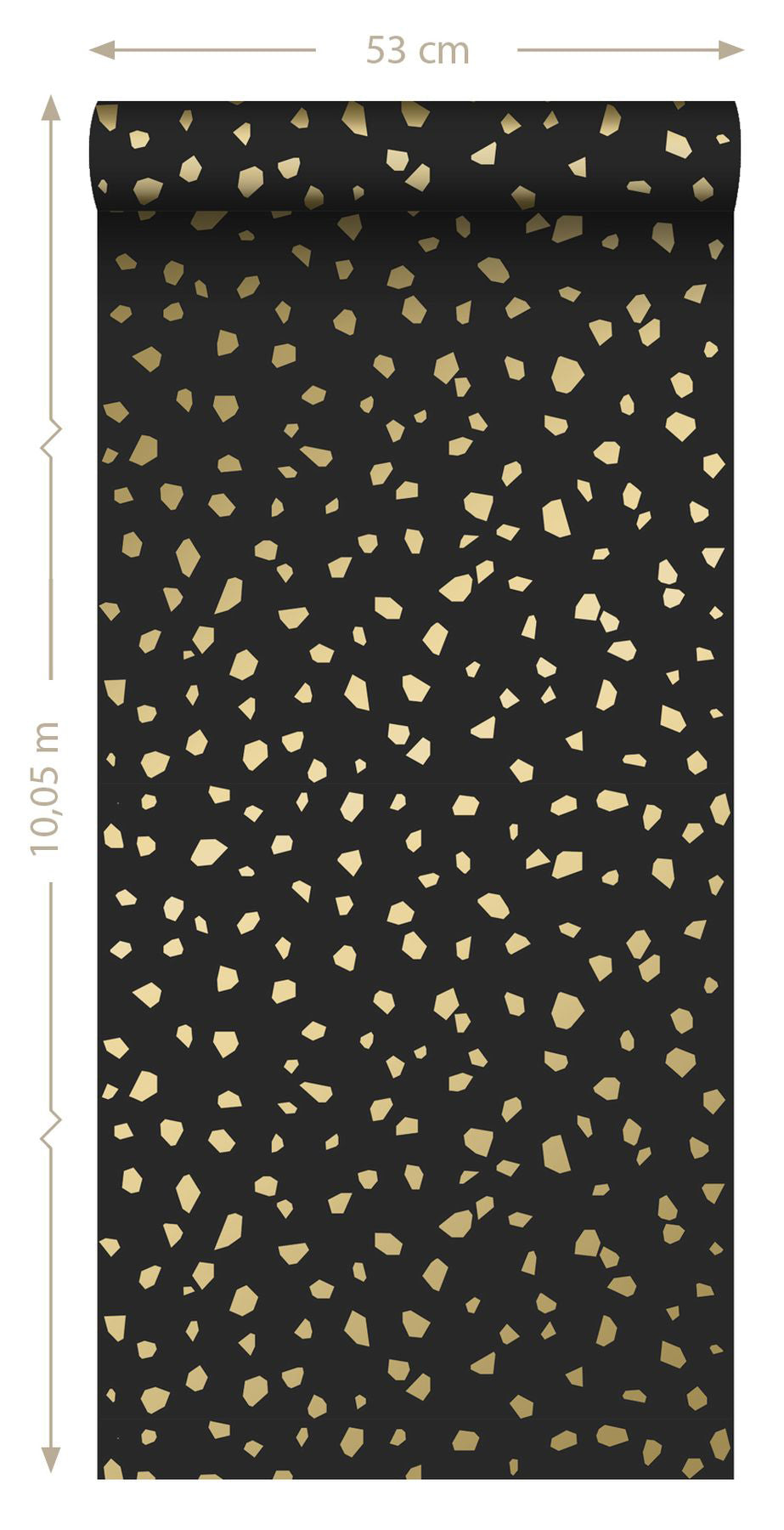 ESTA Home Confetti Black Terrazzo Wallpaper, 20.9-in by 33-ft