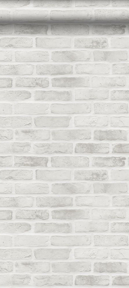 ESTA Home Burnham Grey Brick Wall Wallpaper, 20.9-in by 33-ft