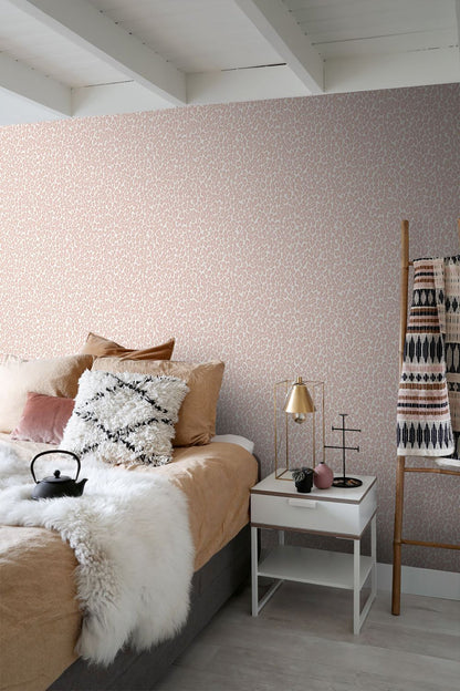 ESTA Home Cicely Pink Leopard Skin Wallpaper, 20.9-in by 33-ft