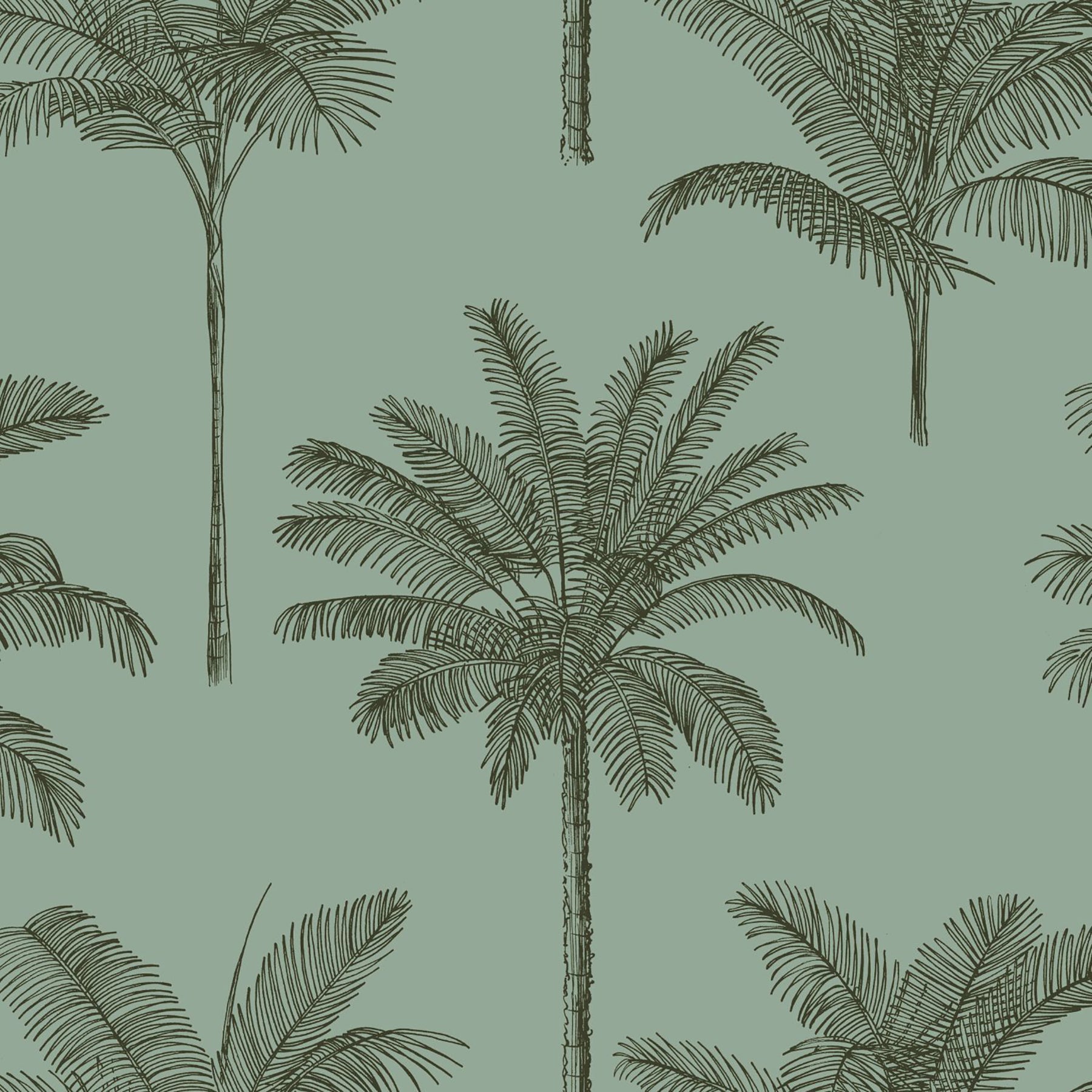 ESTA Home Taj Sage Palm Trees Wallpaper, 20.9-in by 33-ft