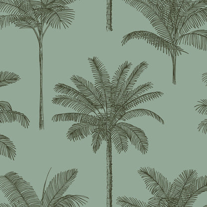 ESTA Home Taj Sage Palm Trees Wallpaper, 20.9-in by 33-ft