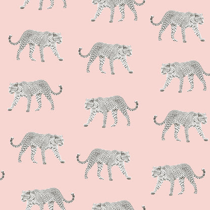 ESTA Home Prowl Pink Jaguars Wallpaper, 20.9-in by 33-ft