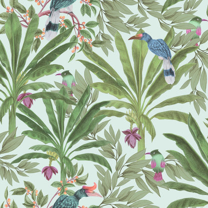 ESTA Home Carola Green Jungle Tropics Wallpaper, 20.9-in by 33-ft