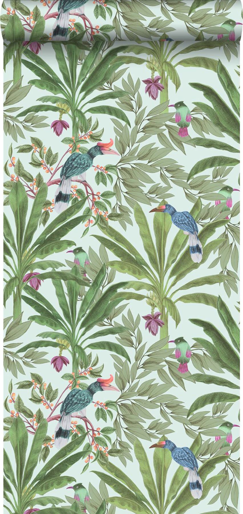 ESTA Home Carola Green Jungle Tropics Wallpaper, 20.9-in by 33-ft