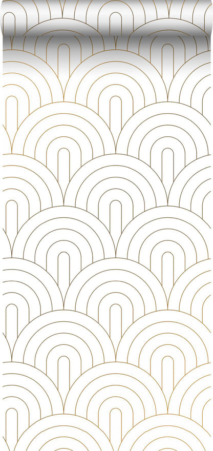 ESTA Home Lalique White Art Deco Motif Wallpaper, 20.9-in by 33-ft