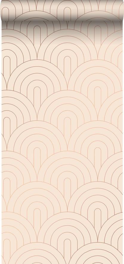 ESTA Home Lalique Pink Art Deco Motif Wallpaper, 20.9-in by 33-ft