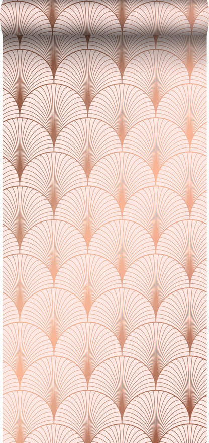 ESTA Home Lempicka Pink Art Deco Motif Wallpaper, 20.9-in by 33-ft