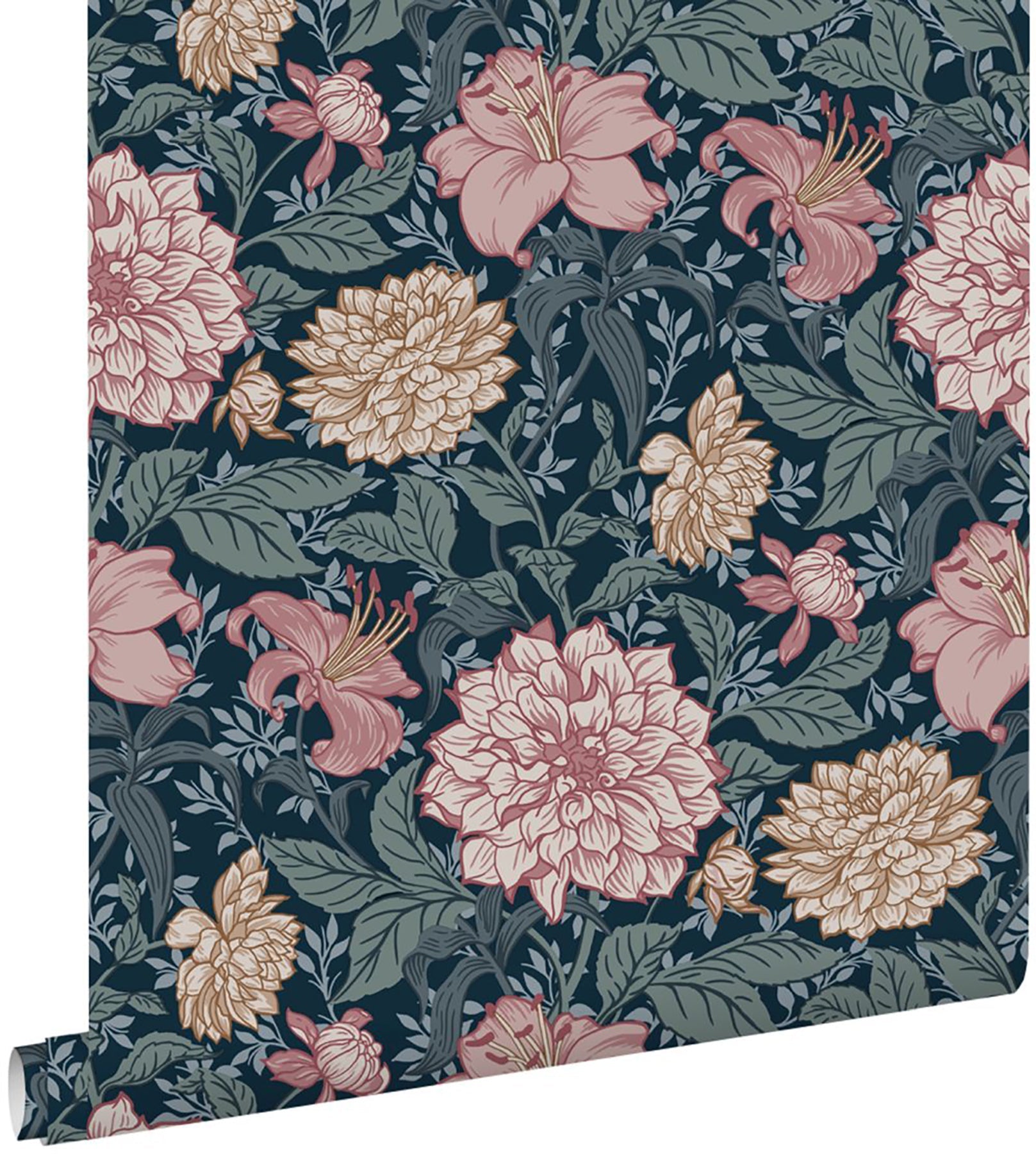 Design Department Persephone Multicolor Spring Blossoms Wallpaper, 20.9-in by 33-ft