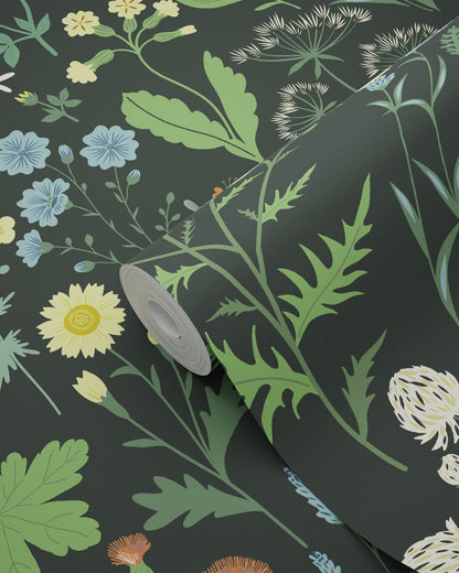 Design Department Letitia Black Summer Meadows Wallpaper, 20.9-in by 33-ft