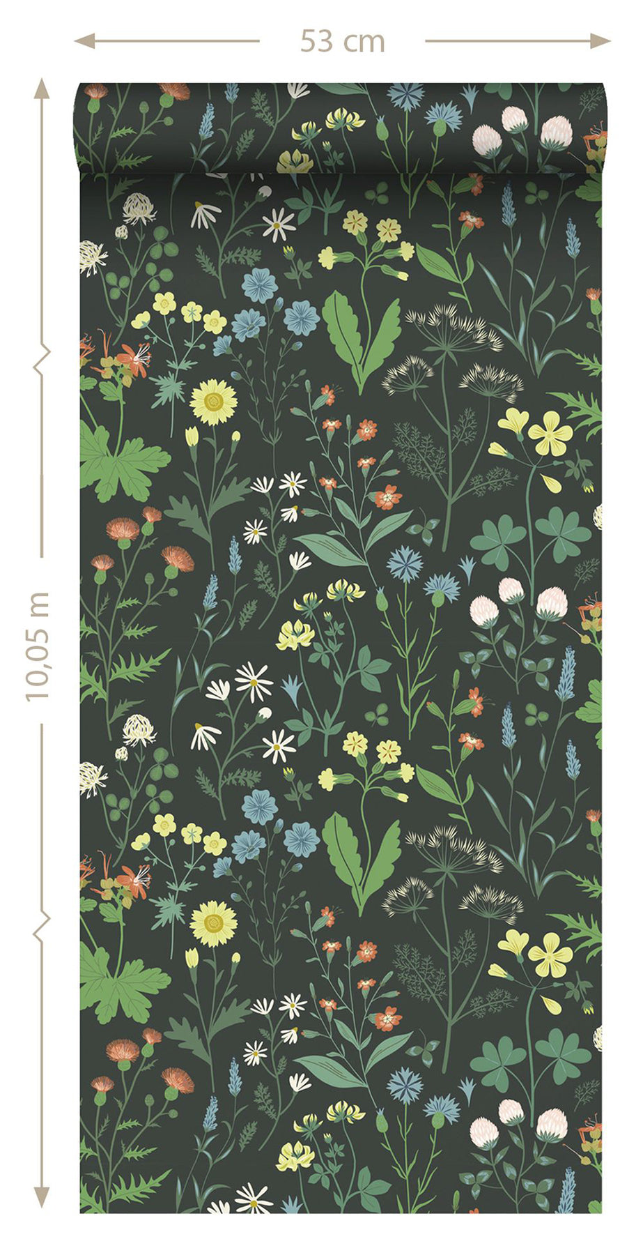 Design Department Letitia Black Summer Meadows Wallpaper, 20.9-in by 33-ft