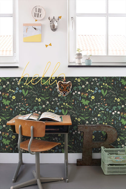 Design Department Letitia Black Summer Meadows Wallpaper, 20.9-in by 33-ft