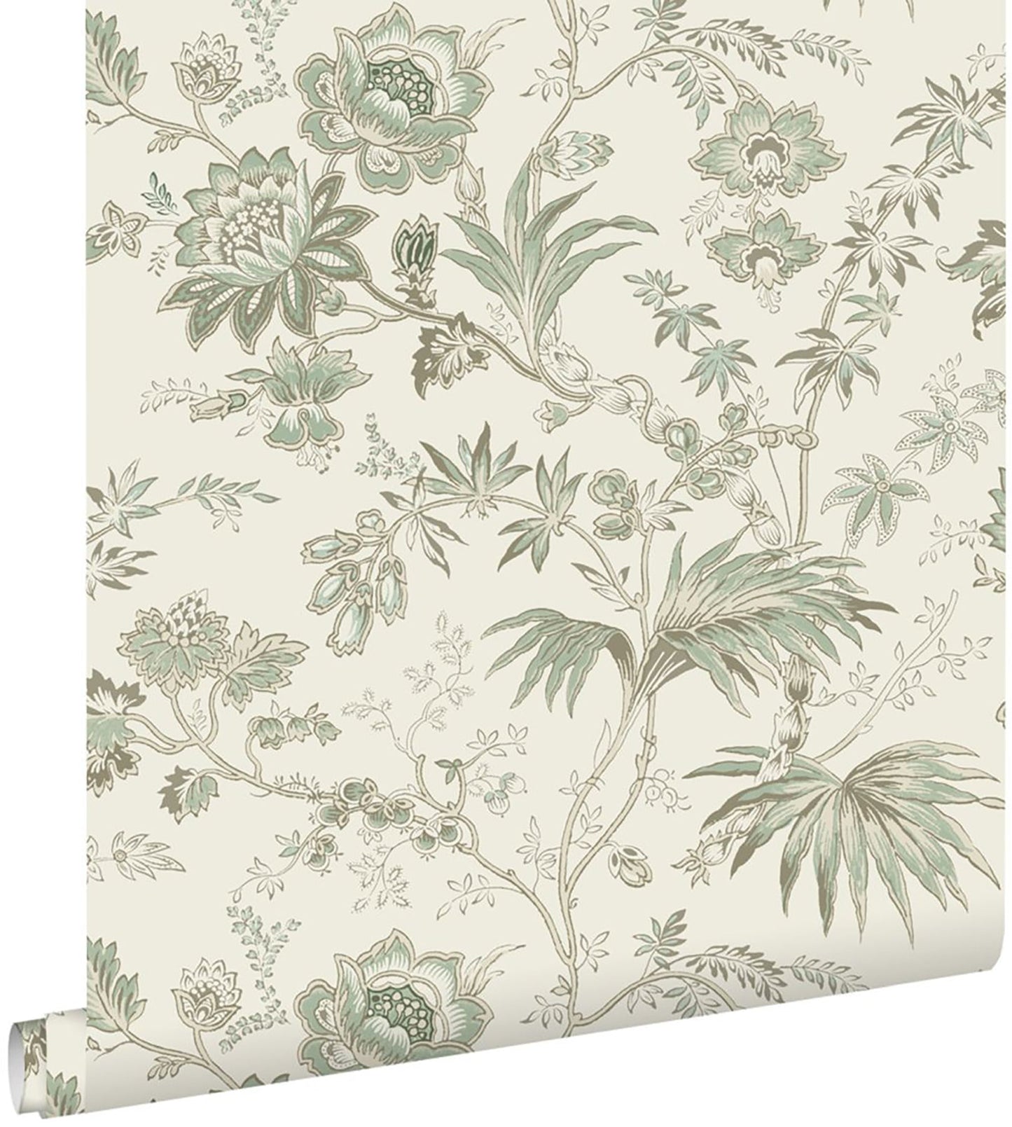 Design Department Juliet Neutral Decorative Jacobean Wallpaper, 20.9-in by 33-ft