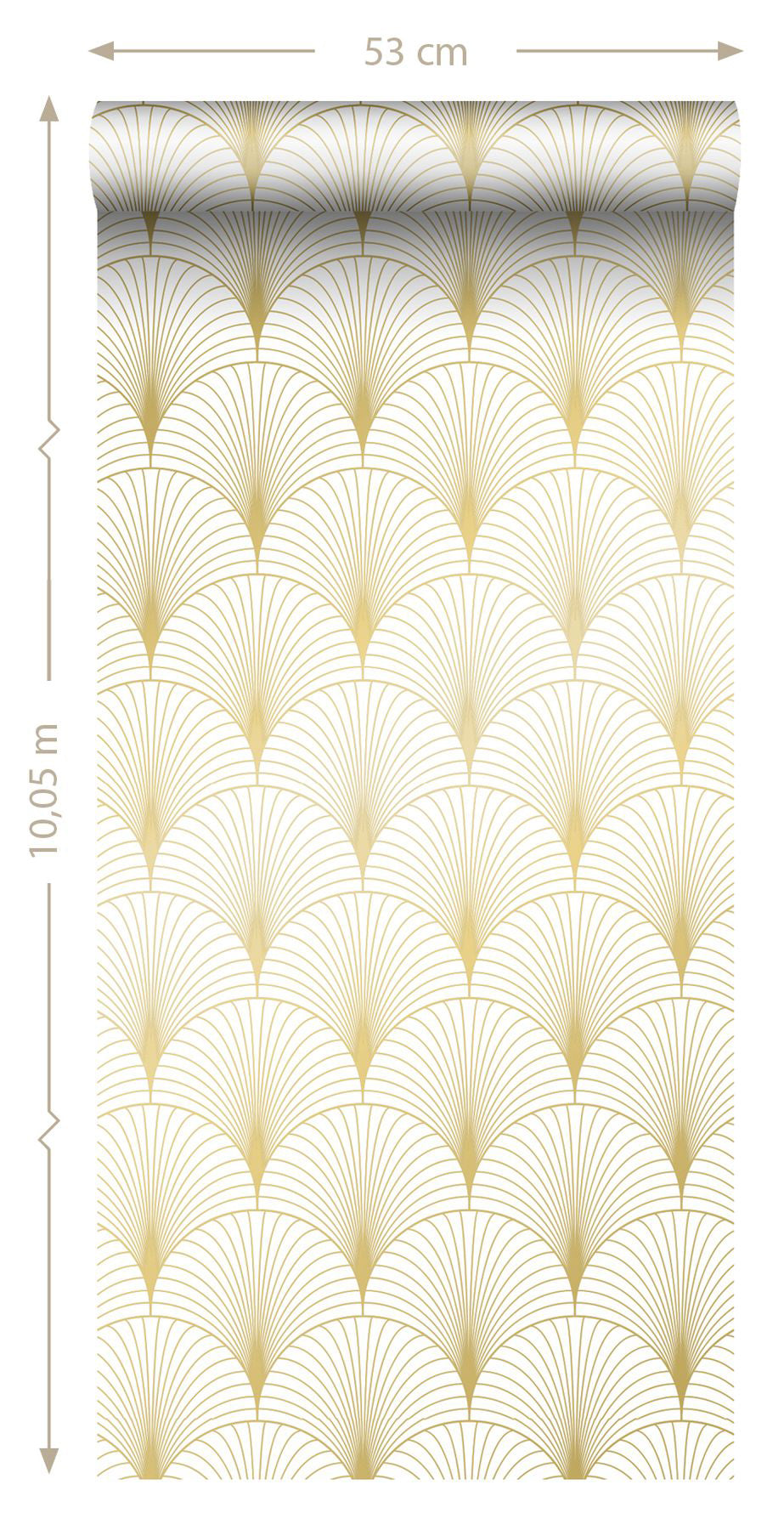 ESTA Home Lempicka White Art Deco Motif Wallpaper, 20.9-in by 33-ft