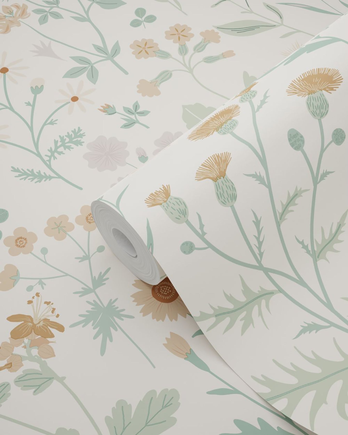 Design Department Letitia Cream Summer Meadows Wallpaper, 20.9-in by 33-ft