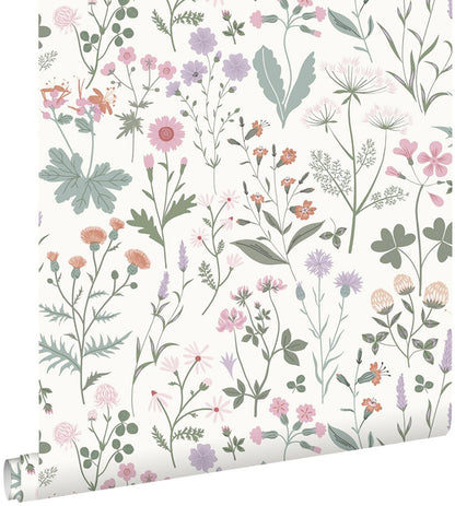 Design Department Letitia Purple Summer Meadows Wallpaper, 20.9-in by 33-ft